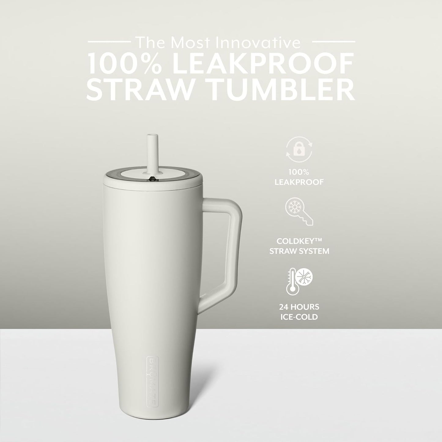 BrüMate Era 40 oz Tumbler with Handle and Straw - Duna