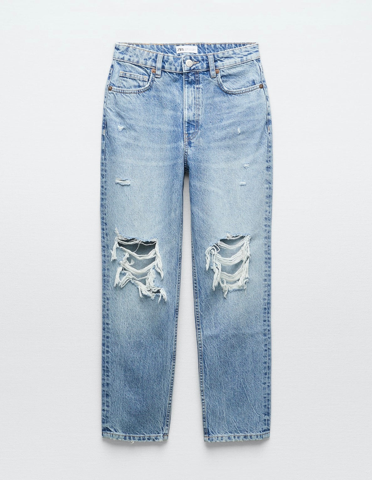 Jeans TRF Mom Fit Rotos