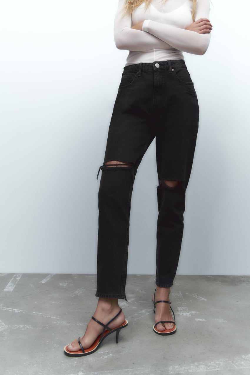 Jeans TRF Mom Fit Rotos