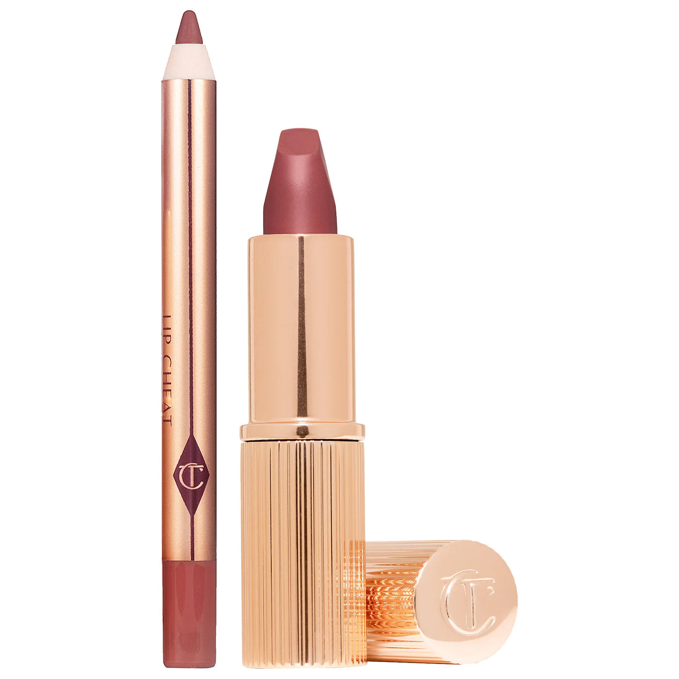 Mini Pillow Talk Lipstick & Liner Set - Pillow Talk Medium