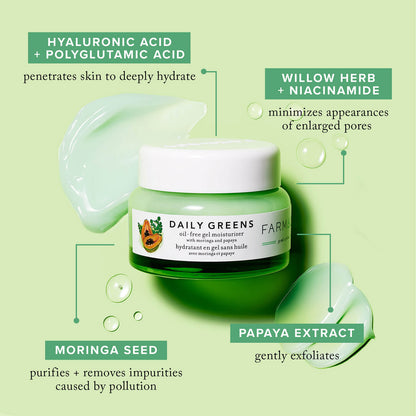 Daily Greens Oil-Free Gel Moisturizer with Moringa and Papaya