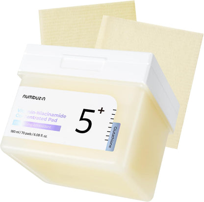 No.5+ Niacinamide Concentrated Toner Pad | Glutathione, Niacinamide, PHA & LHA