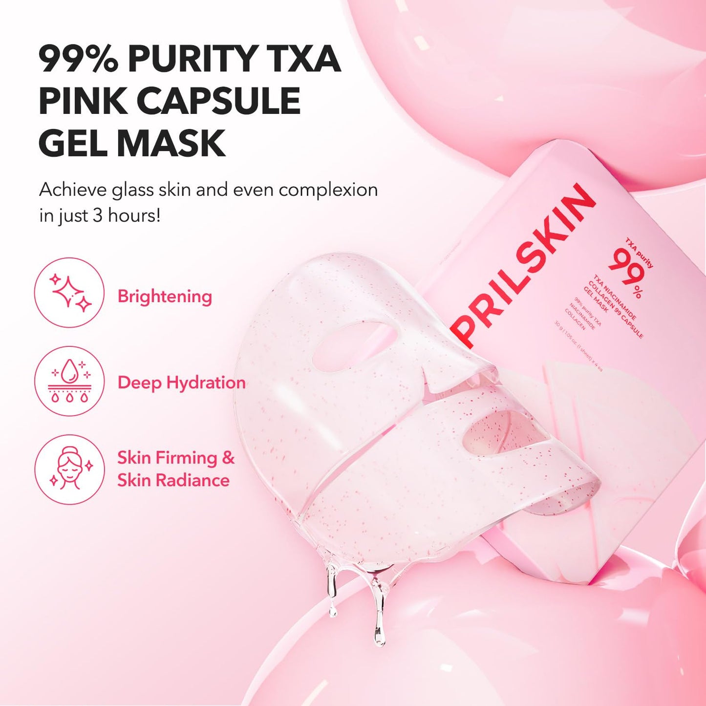 TXA Pink Capsule Gel Mask