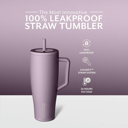 BrüMate Era 40 oz Tumbler with Handle and Straw - Lilac Dusk