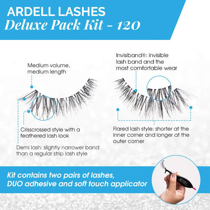 Deluxe Pack Lashes 120 Black with Applicator