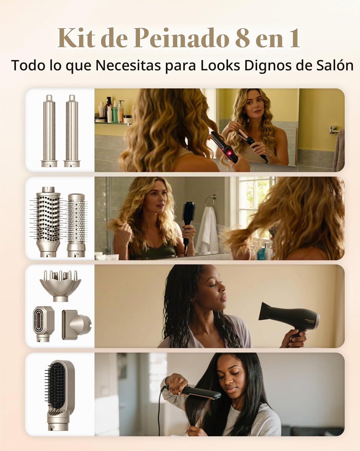 Rucha 8 in 1 Hair Multi-Styler