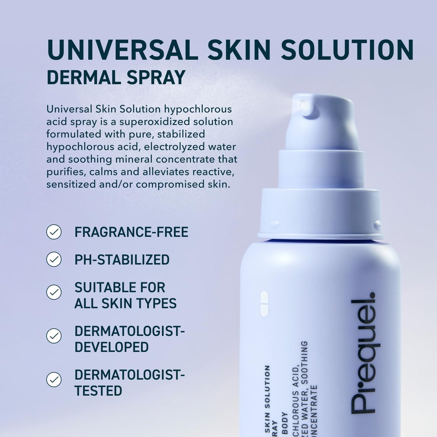 Universal Skin Solution Hypochlorous Acid Spray For Face + Body