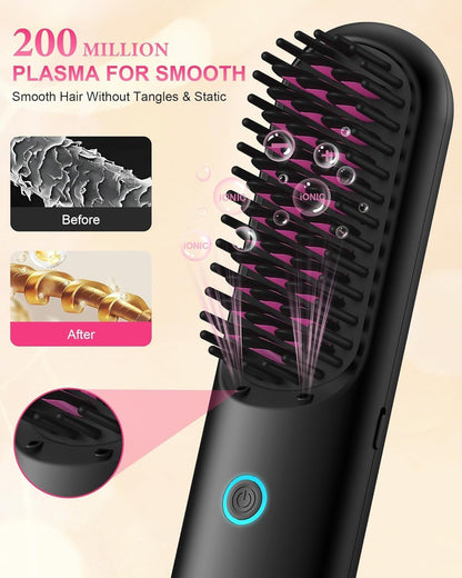 Porta Pro Plasma Cordless Hair Straightener Brush