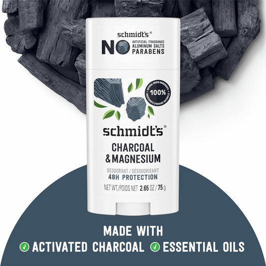 Natural Deodorant Stick Charcoal & Magnesium