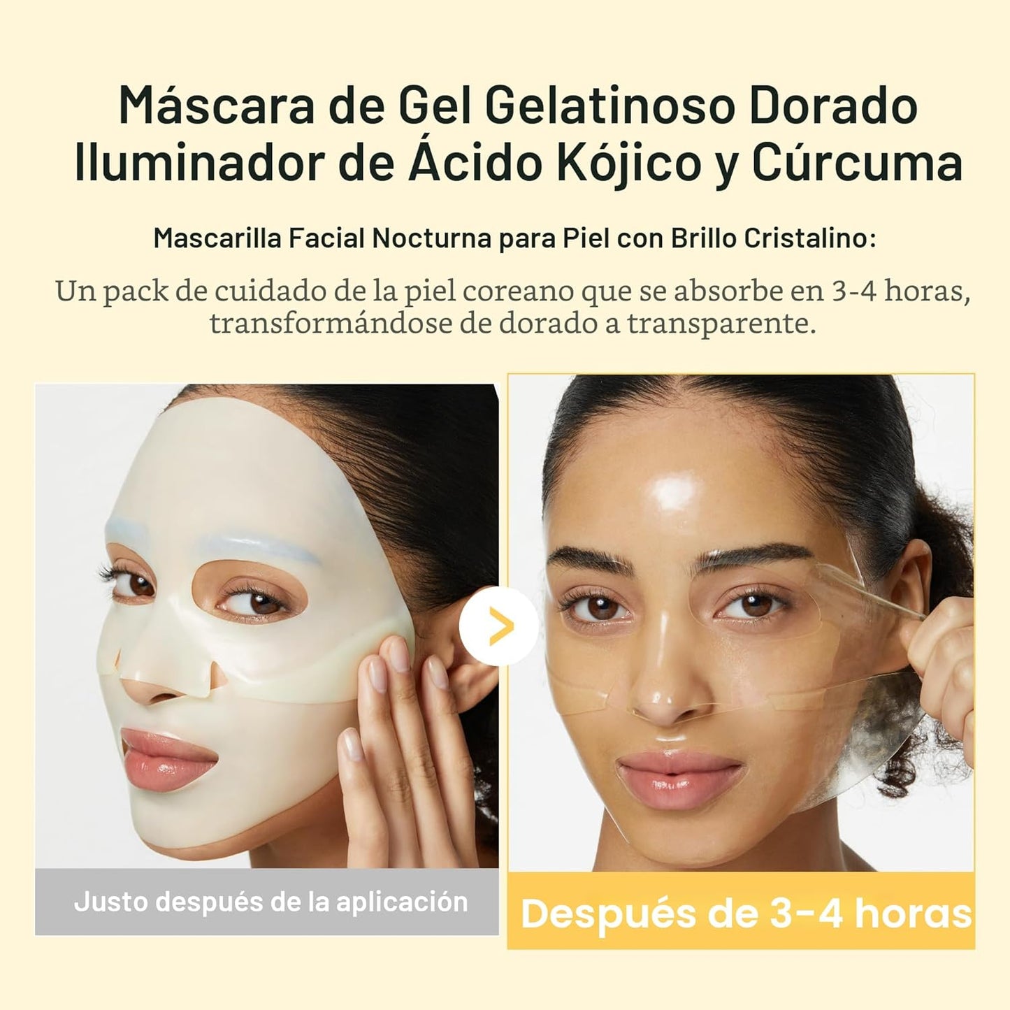Kojic Acid Turmeric Brightening Gold Jelly Gel Mask