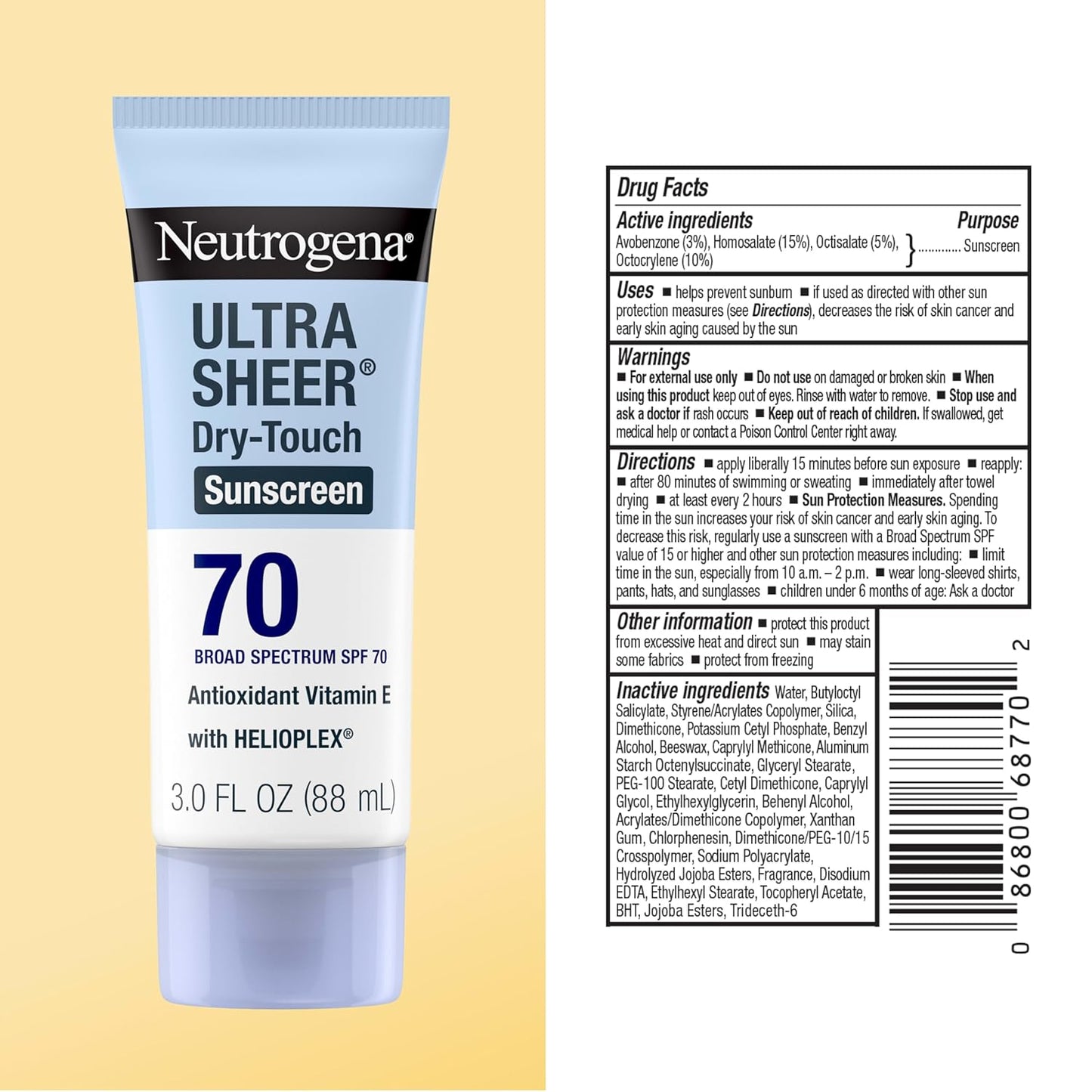 Ultra Sheer Dry-Touch Sunscreen Lotion SPF 70