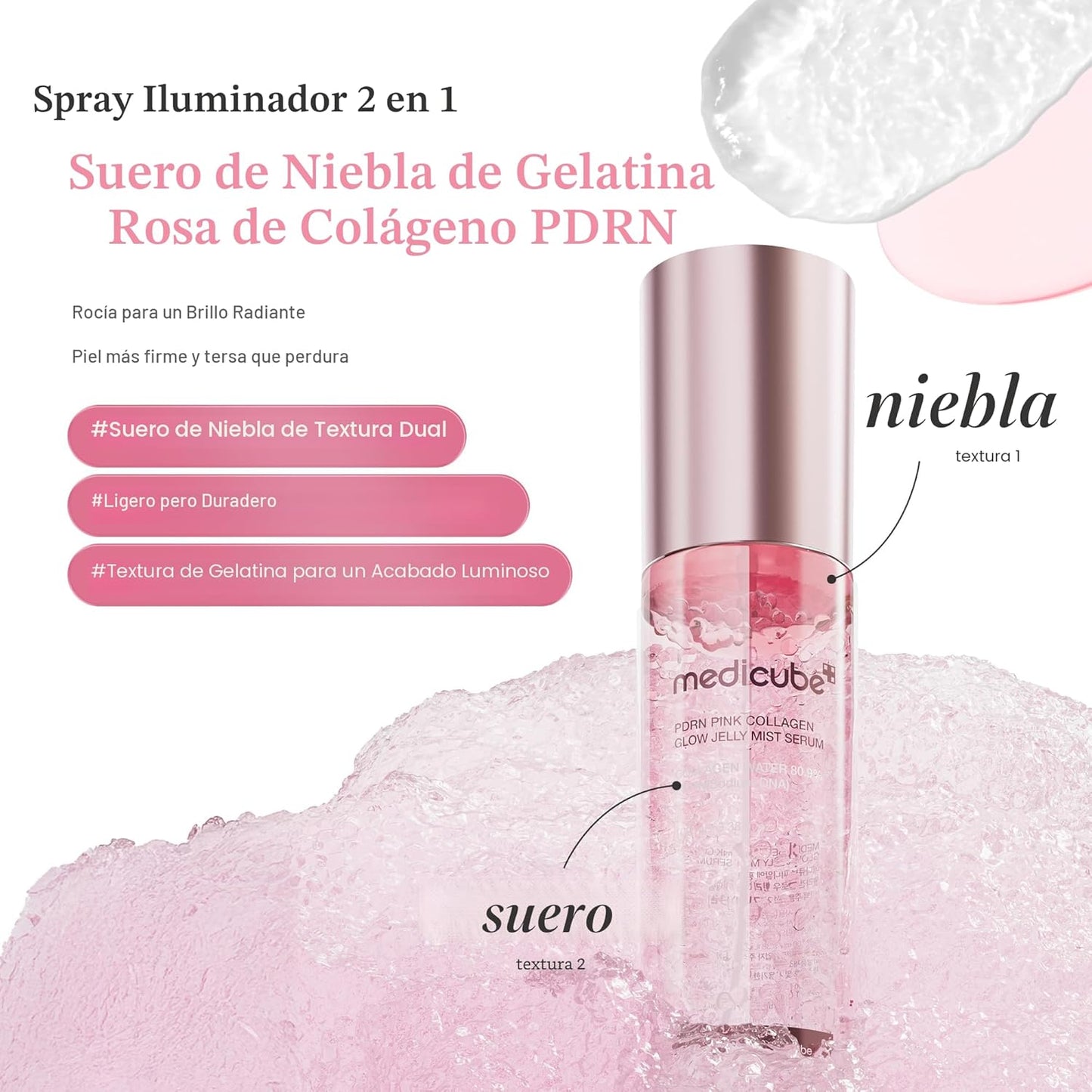 PDRN Pink Collagen Glow Jelly Mist Serum