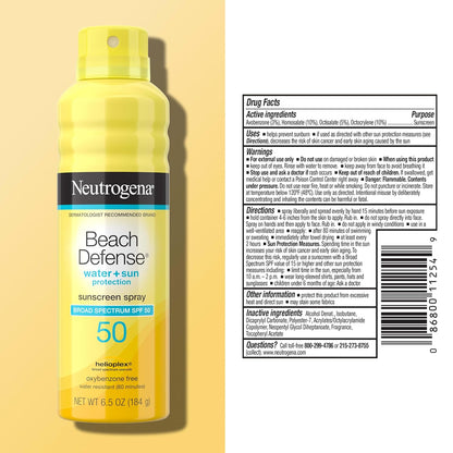 Beach Defense Sunscreen Spray SPF 50