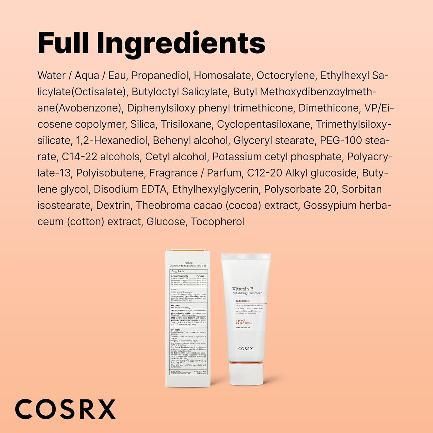Vitamin E Vitalizing Sunscreen SPF 50