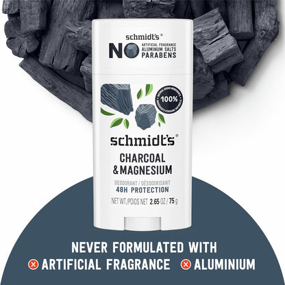 Natural Deodorant Stick Charcoal & Magnesium