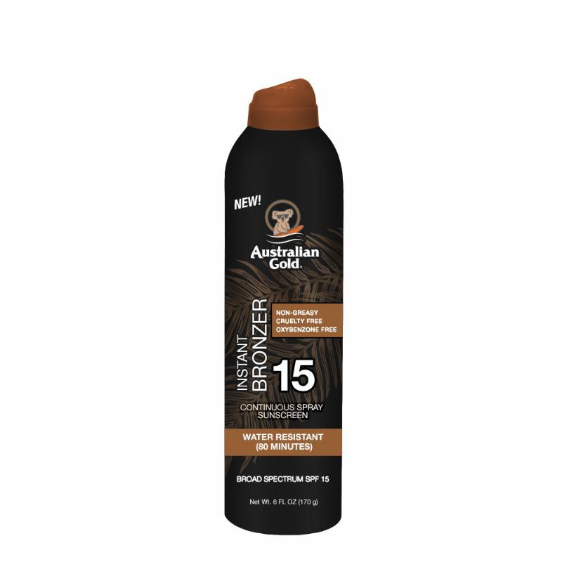 SPF 15 Continuous Spray Sunscreen with Instant Bronzer