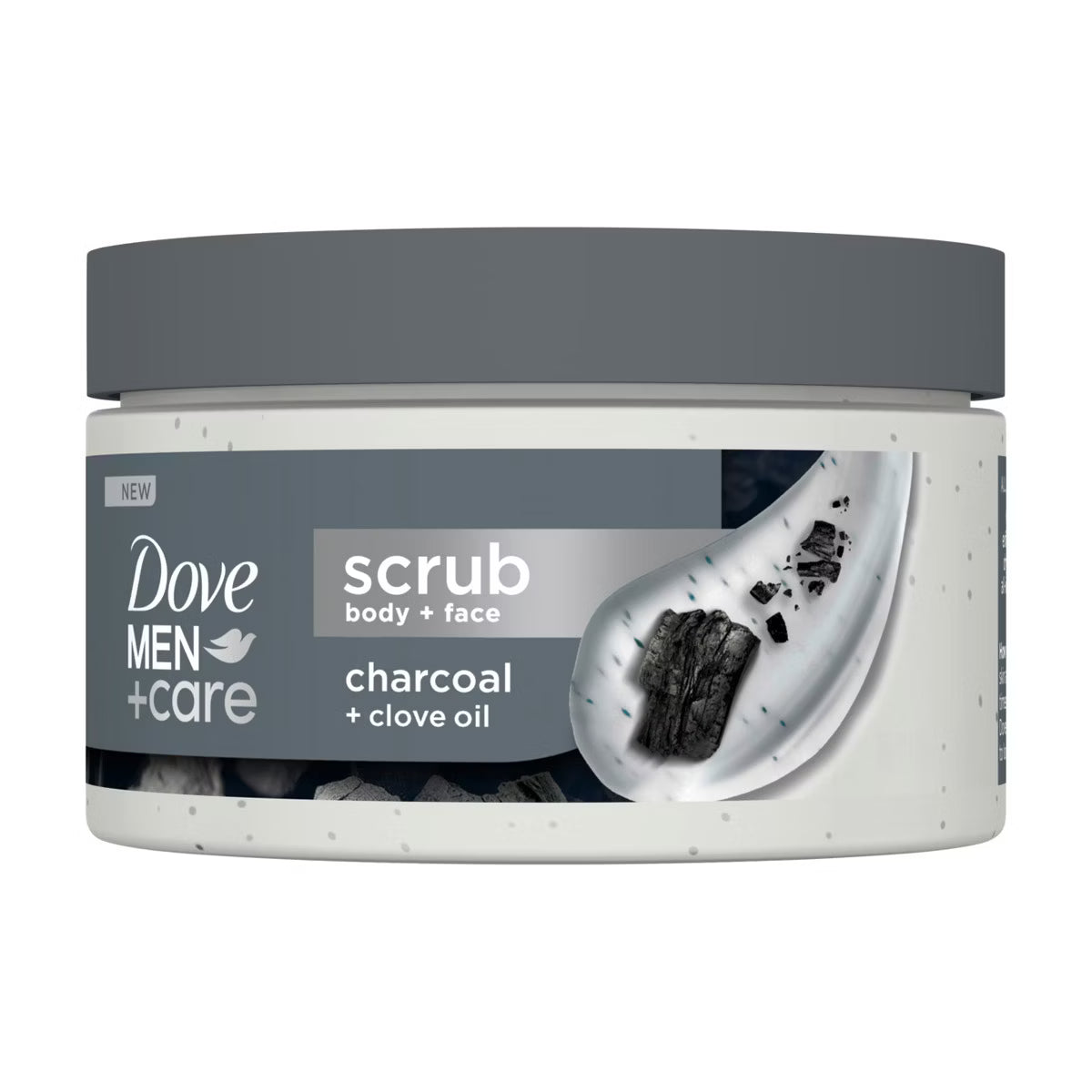 Men+Care Body & Face Scrub Charcoal + Clove Oil
