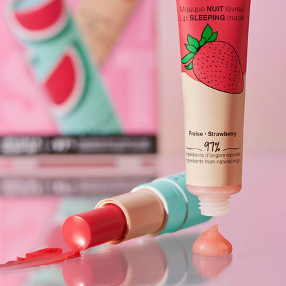 Day & Night Hydrating Lip Set - Strawberry + Watermelon